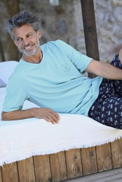 Lichtblauweherenshortamapalmbomen