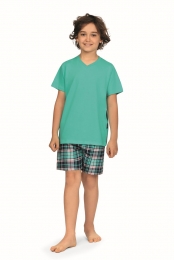 Jongensshortamalichtblauw