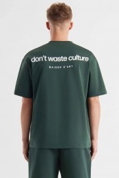 DontWasteCultureT-shirtCleoDarkGreenM