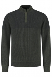 FellowsUnitedPulloverHalfZipPlatedTuckGreenMoss3XL