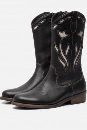 KiplingElPasoCowboylaarzenzwartLeer