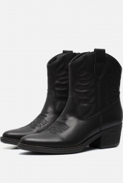 CelliniCowboylaarzenzwartLeer