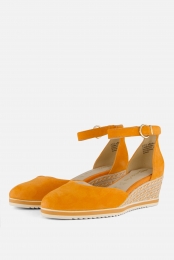 TamarisEspadrillesoranjeLeer