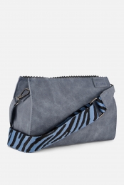 ZebraMerelSchoudertasblauwImitatieleer