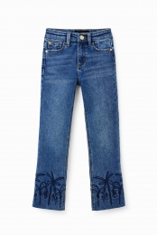 Langeflaredjeansmetborduursels