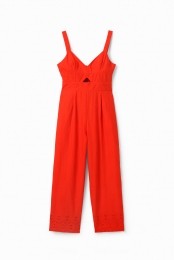 Langejumpsuitmetschouderbandjesenborduursel