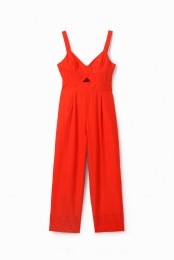 Langejumpsuitmetschouderbandjesenborduursel