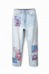 Straightcroppedpatchjeans