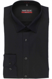 MarvelisStrijkvrijOverhemdBodyFitZwart44