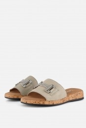 GaborSlippersgrijsTextiel