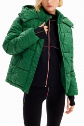 Gewatteerdjackmettextuur-GREEN-XS
