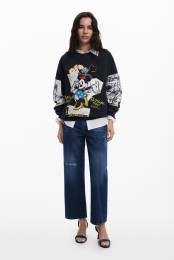 MinnieMousesweatshirt-BLACK-M