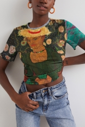 T-shirtmettexturenenkunstwerk-GREEN-M