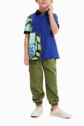 Poloshirtmetkortemouwenengraffiti-BLUE-56