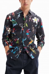 ShirtmetlangemouwenDancing-BLACK-L