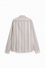 Overhemdmetlangemouwenengeborduurdestrepen-WHITE-XXL