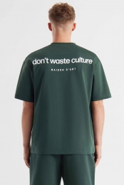 DontWasteCultureT-shirtCleoDarkGreenL