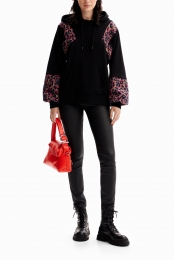 Jacquardsweatshirtmetluipaardprint-BLACK-M