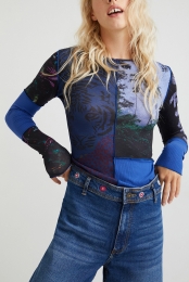 SlimfitT-shirtAfrika-BLUE-L