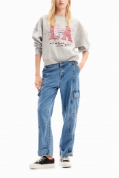 OversizedsweatshirtLosAngeles-BLACK-S
