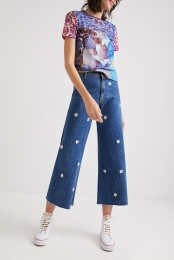 T-shirtmetpatchPolynesi-BLUE-L