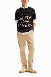 T-shirtmetkortemouwenenmojito-BLACK-M