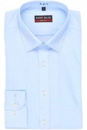 MarvelisStrijkvrijOverhemdBodyFitLichtBlauw39