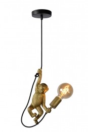 LucideEXTRAVAGANZACHIMP-Hanglamp-176cm-1xE27-Zwart