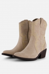 AnnRocksCowboylaarzenbeigeSynthetisch