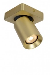 LucideNIGEL-Plafondspot-LEDDimtowarm-GU10-1x5W2200K3000K-MatGoudMessing