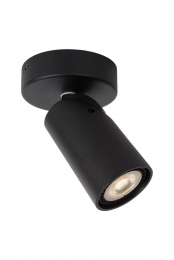 LucideXYRUS-Plafondspot-9cm-LEDDimtowarm-GU10-1x5W2200K3000K-Zwart