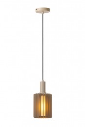 LucideLAMBRES-Hanglamp-15cm-1xE27-Taupe