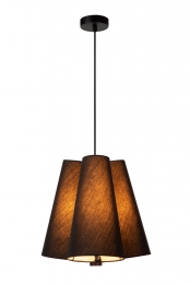 LucideGREGORY-Hanglamp-343cm-3xE27-Zwart