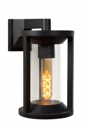 LucideCADIX-WandlampBinnenBuiten-1xE27-IP65-Zwart