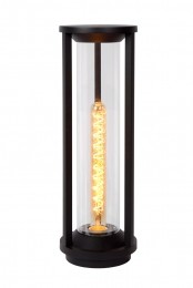 LucideCADIX-Sokkellamp-16cm-1xE27-IP65-Zwart