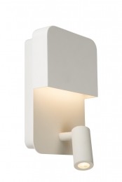 LucideBOXER-BedlampWandlamp-LED-3000K-MetUSBoplaadpunt-Wit