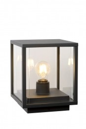 LucideCLAIRE-Sokkellamp-1xE27-IP54-Antraciet
