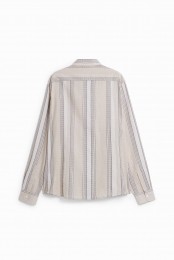Overhemdmetlangemouwenengeborduurdestrepen-WHITE-XXL