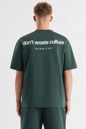 DontWasteCultureT-shirtCleoDarkGreenM