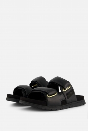 WodenLisaSandalenzwartLeer