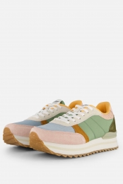 WodenRonjaPlateauSneakersgroenLeer