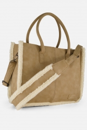 ZEBRACharmschoudertasbeigeNylon