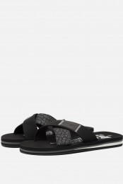 SOliverSlipperszwartTextiel