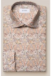 ETONOverhemdroodwitPaisley