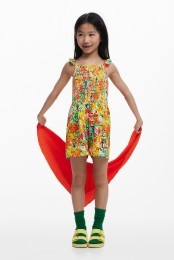 Kortebloemenjumpsuit