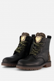 ClicEnkellaarsjesGlitterzwartLeer