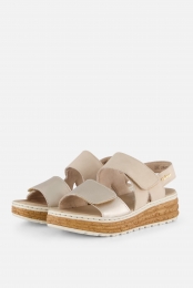 RiekerSandalenbeigeTextiel