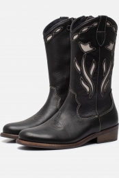 KiplingElPasoCowboylaarzenzwartLeer