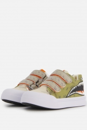 GoBananasSharkSneakersgroenCanvas