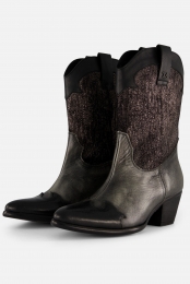 LazamaniCowboylaarzengrijsLeer